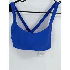 Athleta Bikini Bra Top Square Neck Women’s Size 34DD  Blue Swimsuit